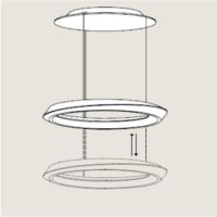 Tidal Pendel mit Lift  - weiss-ws - 2700K