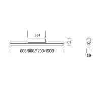 SPINA Anbau opal 1500 DALI chrom 2700K (Auswahl)