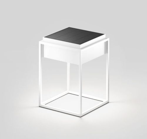 qua solar + akku Leuchte weiss