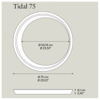 Tidal 75 schwarz matt 2700K