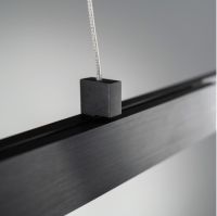 LED Pendel ausziehbar - schwarz