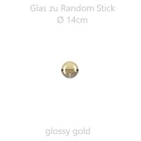 Glas Ø14cm Random Stick - gold